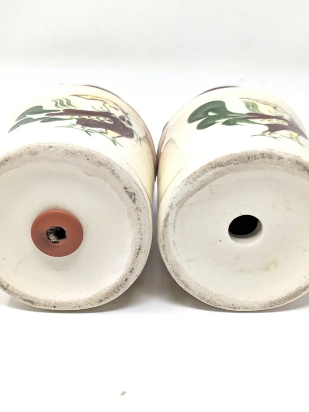 VTG Brock of California Chanticleer Rooster Salt & Pepper Shakers Milk Can 50s